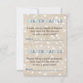 ルースティックウッズ ブループレイド おむつくじ 挿入カード 招待状 (正面)