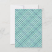 ルースティックウッズ ブループレイド おむつくじ 挿入カード 招待状 (裏面)