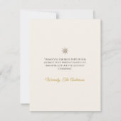 ルースティッククリスマス感謝カード | エレガントなカード サンキューカード (裏面)