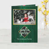 🎄ルースティッククリスマス　パーカー ポッセ バーンワッド カード (黄色い花)