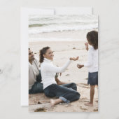 ルースティックグリーン ツー フォト ハッピー ホリデー シーズンカード (裏面)