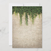 ルースティックシャトー ストーン チャーチ ストリング ライト ウェディング 招待状 (裏面)