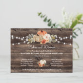 ルースティックパンプキン秋のリハーサルディナー 招待状 (スタンド正面)