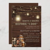 ルースティックブーツ＆ブルースビフォアアイドゥースカントリーbarn 招待状 (正面/裏面)