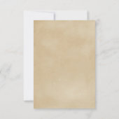 ルースティックリーフ オータム フォール ウェディング セーブ・ザ・デート (裏面)