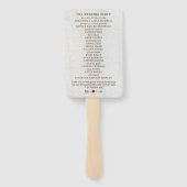 ルースティック アローズ レッド ハート ウェディング ハンドファン (裏面)