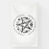 ルースティック ウィッカン ペイガン ジュエリー デザイナー 横断幕 (縦)