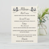 ルースティック ウッドランド フクロウ メニュー 招待状 (スタンド正面)