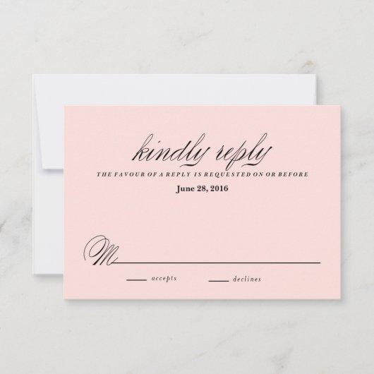 ルースティック クラフト カスケーディング フラワーズ レスポンス カード (正面)