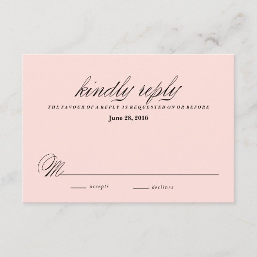 ルースティック クラフト ケーシング フラワーズ レスポンス カード (正面)