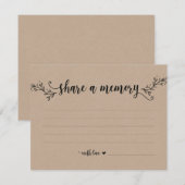 ルースティック クラフト 想い出をシェアするカード 招待状 (正面/裏面)