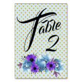 ルースティック コテージ ローズ ウェディング スイート シャワー パーティー テーブルナンバー (正面)