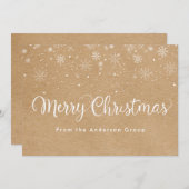 ルースティック スノーフレーク ビジネス カンパニー シーズンカード (正面/裏面)