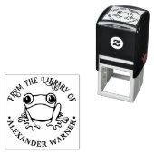 ルースティック ツリー フログ #3 両生類ライブラリー 本の名前 セルフインキングスタンプ (インサイチュ)