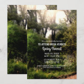 ルースティック トレイル フローラル エンチャンテッド フォレスト スプリング フォーマル 招待状 (正面/裏面)