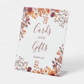 ルースティック バーガンディ オータム フォール カード＆ギフト 台座サイン (正面)