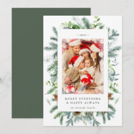 ルースティック パイン ベリーの写真 クリスマス ホリデー カード