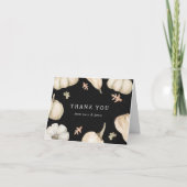 ルースティック パンプキン オータム ベイビー シャワー サンキューカード (正面)