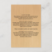 ルースティック パープル フローラル メイソンジャー 安全対策 エンクロージャーカード (裏面)