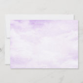 ルースティック パープル ライトハウス ブライダルシャワー 招待状 (裏面)