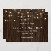 ルースティック ファームハウス きらきらライト セーブ・ザ・デート (正面/裏面)