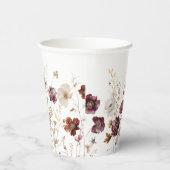 ルースティック フォール ワイルドフラワーズ 紙コップ (右)