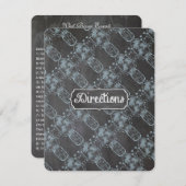 ルースティック ブルー メイソンジャー チョークボード ウェディング 招待状 (正面/裏面)