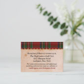 ルースティック ロイヤル スチュワート プライド 結婚式 封入カード エンクロージャーカード (スタンド正面)