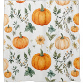 ルースドカボチャ柄 シャワーカーテン (正面)