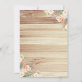 ルースドハロウィン誕生日招待状 ラスティックハロウィンパーティー 招待状 (裏面)