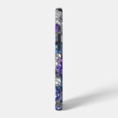 ルースブルー＆パープルジェムストーン iPhoneケース (左側面)