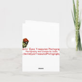 ルース中国のターアートデザインサンキューカード サンキューカード (裏面)