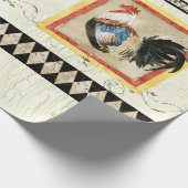 ルース素朴ターウォーターカラーハーレクインウッドデコパージュ ラッピングペーパー (角)