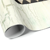 ルース素朴ターウォーターカラーハーレクインウッドデコパージュ ラッピングペーパー (ロールコーナー)