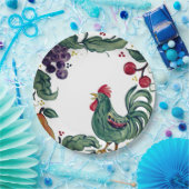 ルース素朴ター&フルーツトスカカラフルンファームハウス ペーパープレート (パーティー)