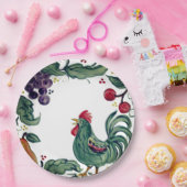 ルース素朴ター&フルーツトスカカラフルンファームハウス ペーパープレート (パーティー)