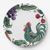 ルース素朴ター&フルーツトスカカラフルンファームハウス ペーパープレート (正面)