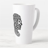 ルース話バダーの心ももし声がシャク カフェラテマグ (右アングル)