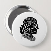 ルース話バダーの心ももし声がシャク 缶バッジ (正面&裏面)