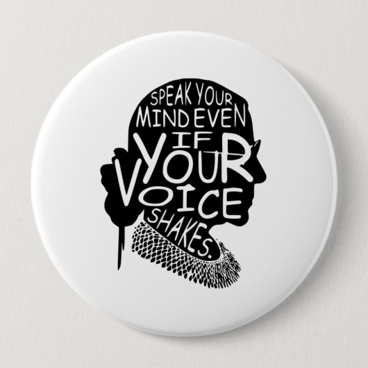 ルース話バダーの心ももし声がシャク 缶バッジ (正面)