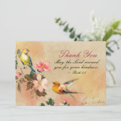 ルース1:8主があなたがたを親切にしてくれたことに対して、主はあなたがたを報い給え。 サンキューカード (スタンド正面)