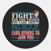 ルース・バダー・ギンズバーグが他の人々を導いて君に加わる ラウンドシール (正面)