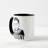 ルース・バダー・ギンズバーグ・マグ、ルース・バダー・マグ、私は反対する マグカップ (正面左)