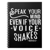 ルース・バダー・ギンズバーグ、ルース・フェミニストの政治的アイコン ノートブック (正面)