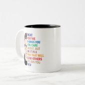 ルース・バッダー・ギンズバーグ、お前の事と戦え信じよ ツートーンマグカップ (正面左)