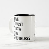 ルース・バッダー・ギンズバーグ、今は無慈悲にならなければならない ツートーンマグカップ (正面左)