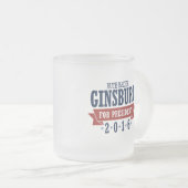 ルース・バーダー・ギンズバーグ2016の証明されたリボン フロストグラスマグカップ (正面右)