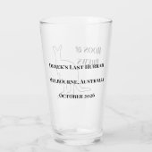 ルース＆ブルース独身パーティーの思い出 タンブラーグラス (裏面)