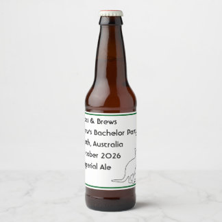 ルース＆ブルース独身パーティーの思い出 ビールラベル