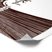 ルース・ヘブライ語引用文書 – For Shavuot ポスター (角)